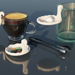 sweetHolderPrv1.png Swan Candy Holder 3D model