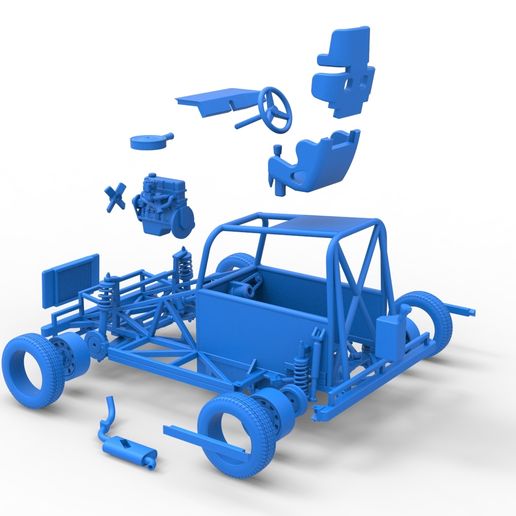 🆕 New Zealand Ministock car Base Scale 1:25・ 3D File for 3D printing・Cults
