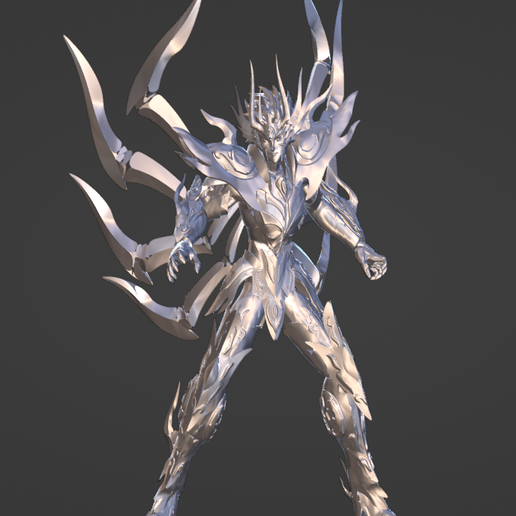 mask of death divine armor-saint seiya 3D model