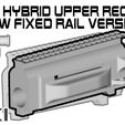 FOG: 9 HYBRID UPPER RECIEVER OW FIXED ne VERSION | FGC9-MKI UNW HYBRID Upper with fixed MKI low rail