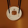 001-min.jpg Spiritual Incense Holder with Shri Yantra & Om Symbol