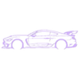 ford mustang gt siuleta.stl ford mustang gt wall art
