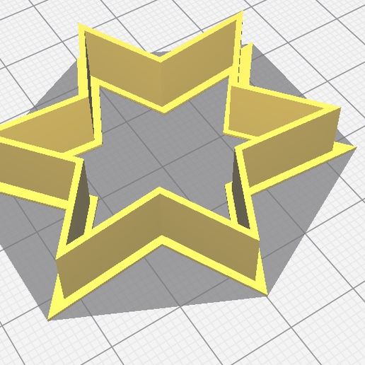 COOKIE CUTTER star 3D model