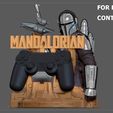 13.jpg MANDALORIAN PS5 PS4 CONTROLLER HOLDER MODEL STARWARS DISNEY