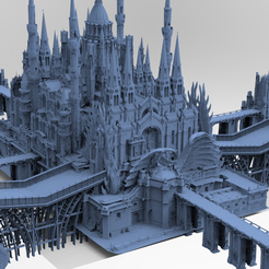 untitled.3285.png Download OBJ file Gothic Palace Victorian exterior 2 • 3D printer model, aramar
