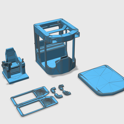 STL file Screen bucket for wheel loader・3D printable model to download ...