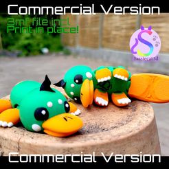 Puddles_commersial.jpg Fichier STL Puddles l'ornithorynque *Version commerciale*・Objet imprimable en 3D à télécharger
