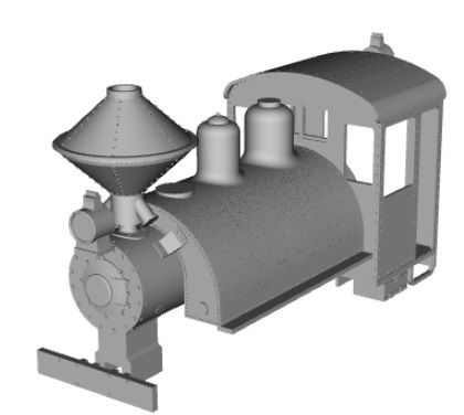 🪖 Baldwin 0-6-0-saddle tank loco narrow gauge 1/87 scale・ 3D