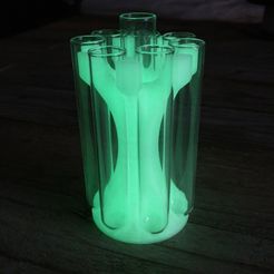2017-07-30 21.48.54.jpg Free STL file stand for 7 small test tubes・Object to download and to 3D print
