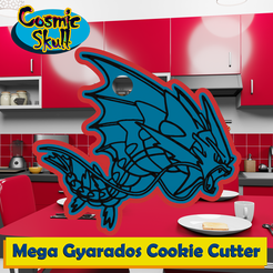 130-M-Gyarados-2D.png Fichier STL Découpeur de biscuits Mega Gyarados・Objet imprimable en 3D à télécharger