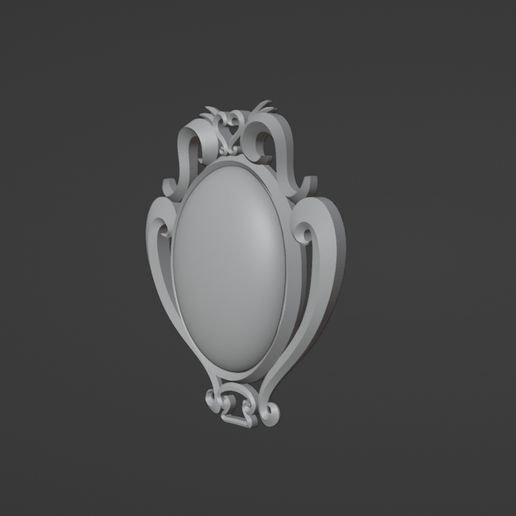 Pendant-4.jpg Princess Peach Chest Jewel 3D model