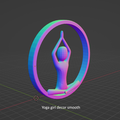 Yoga-girl-Decor-1.png STL-Datei Yoga Girl Ring Dekoration・3D-druckbares Modell zum herunterladen, Amit_Jain