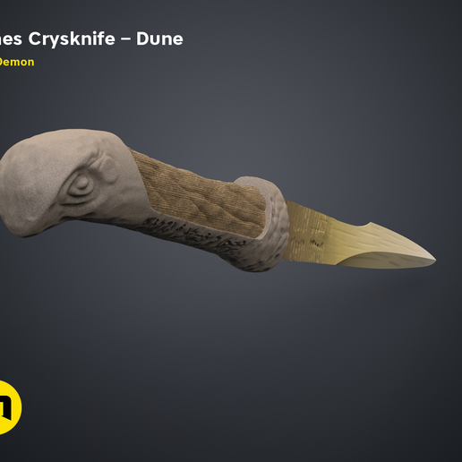 Crysknife-Kynes-Color-0.png file Kynes Crysknife - Dune・Design to download and 3D print, 3D-mon