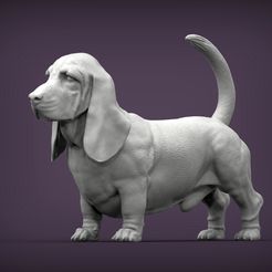 basset-hound1.jpg 3D file basset hound 3D print model・3D printer design to download