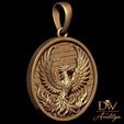 3.jpg Phoenix Medallion Firebird Pendant