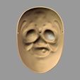 Death_note_mask_007.jpg Japan Anime Death Note Mask Hyottoko L Cosplay Halloween STL File