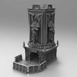 untitled.66.jpg Free STL file Warhammer Fortress of Sacrifice Dice Tower・3D printer design to download