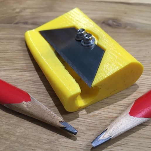 ️ CARPENTER PENCIL SHARPENER・Free STL File for ・Cults