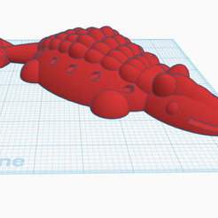 anky.png Fichier STL gratuit Porte-crayon Ankylosaurus・Design pour imprimante 3D à télécharger, im_oogley