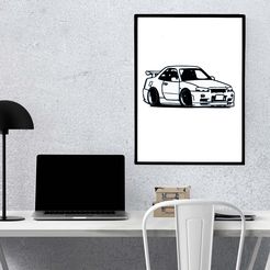 Wall-Art-Poster-Mockup-3-1.jpg Nissan Skyline GT-R34
