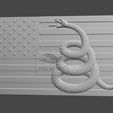 0US-Flag-Dont-Tread-On-Me-©.jpg US Flag and Map - Dont Tread On Me - Pack - CNC Files For Wood, 3D STL Models