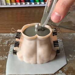 Man-Pot-Mold-1.jpg STL file Male Muscle Pot Mold・3D printable design to download