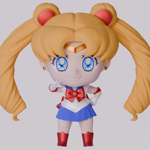 🌙 Sailor Moon Chibi 🌙 ready for printing 3D model