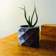 3.jpg Free STL file Geometric Concrete Pot Mold・3D printable model to download