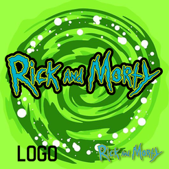 PORTADA-LOGO-RICK-Y-MORTY.png RICK AND MORTY Logo Key Ring