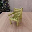 HighQuality.png 3D Bamboo Chair Decor and Toy with 3D Stl Files and Gift for Kids & Home and Living, Kids Toy, Bamboo Decor, 3D Printing, Bamboo Art