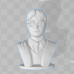 Capture d’écran (256).png Fichier STL gratuit Harry Potter - Buste - 80mm・Plan à télécharger et à imprimer en 3D