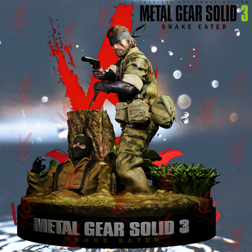 🐍 Naked Snake MGS3 Snake Eater・ 3D File for 3D printing・Cults