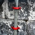 IMG_2063.JPG Free STL file Flag Pole Mounting Bracket for 33mm Diameter Pole・3D printing idea to download