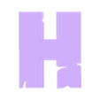H_R.stl MINECRAFT Letters and Numbers | Logo