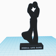 couple-in-love-dancing-sculpture.png Man Woman Dancing Sculpture, Love Statue, Forever Eternal Infinite Love Couple In Love, Couple Abstract Statue, wedding anniversary gift