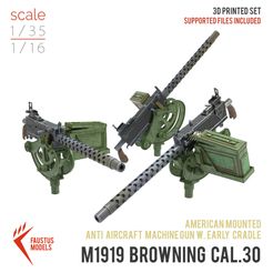 mg.jpg STL-Datei Cal.30 M1919 Browning Early Cradle 3D Print Set・Design für 3D-Drucker zum herunterladen