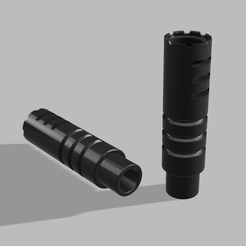 Silencieux-Tippmann-TMC-adaptateru-x68-v2-N.png Silenciador redondo Tippman TMC + adaptador Tracer X68 (cañón original)