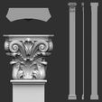 51-ZBrush-Document.jpg 90 classical columns decoration collection -90 pieces 3D Model