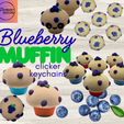 Blueberry-muffin.png Blueberry Muffin Clicker Keychains