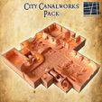 City-CanalWorks-re-2.jpg City Canal Works 28 mm Tabletop Terrain