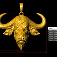 22.jpg Taurus Bull Head Pendant