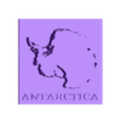 antarcitca continent with name.stl Antarctica Continent