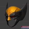 wolverine_helmet_3d_print_model-04.jpg Wolverine Helmet - Marvel Cosplay