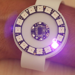 1.png Fichier STL gratuit Motion-Activated LED Wristband・Modèle pour imprimante 3D à télécharger