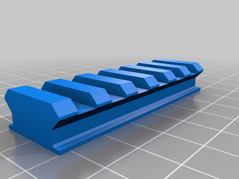Piccatinny7.png Free STL file Accessory Rails for Fusion 360・3D printer model to download, Saniainen