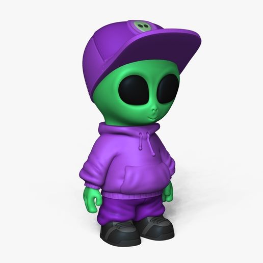 c1.jpg Lindo Alien Miniatura - Gorra - Chibi