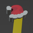 I.png LETTER I HARRY POTTER STYLE WITH CHRISTMAS HAT + KEY CHAIN