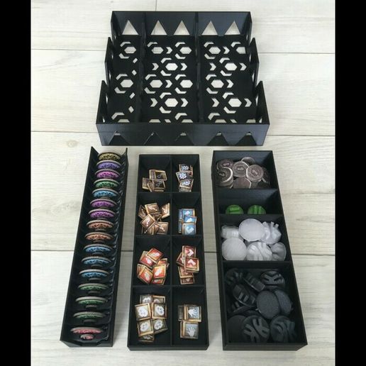 Download free STL file Gloomhaven Token and Stand organizers set • 3D ...
