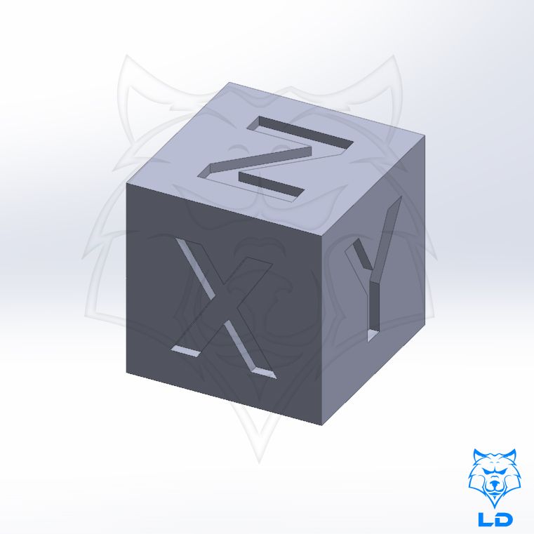 LD 20mm Calibration Cube 1.jpg Archivo STL gratis Cubo de calibración・Objeto de impresión 3D para descargar, Lobo_Dorado_3D
