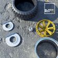 A1.jpg OFFROAD WHEEL SET with LOW PROFILE TIRES FOR DIECAST AND RC